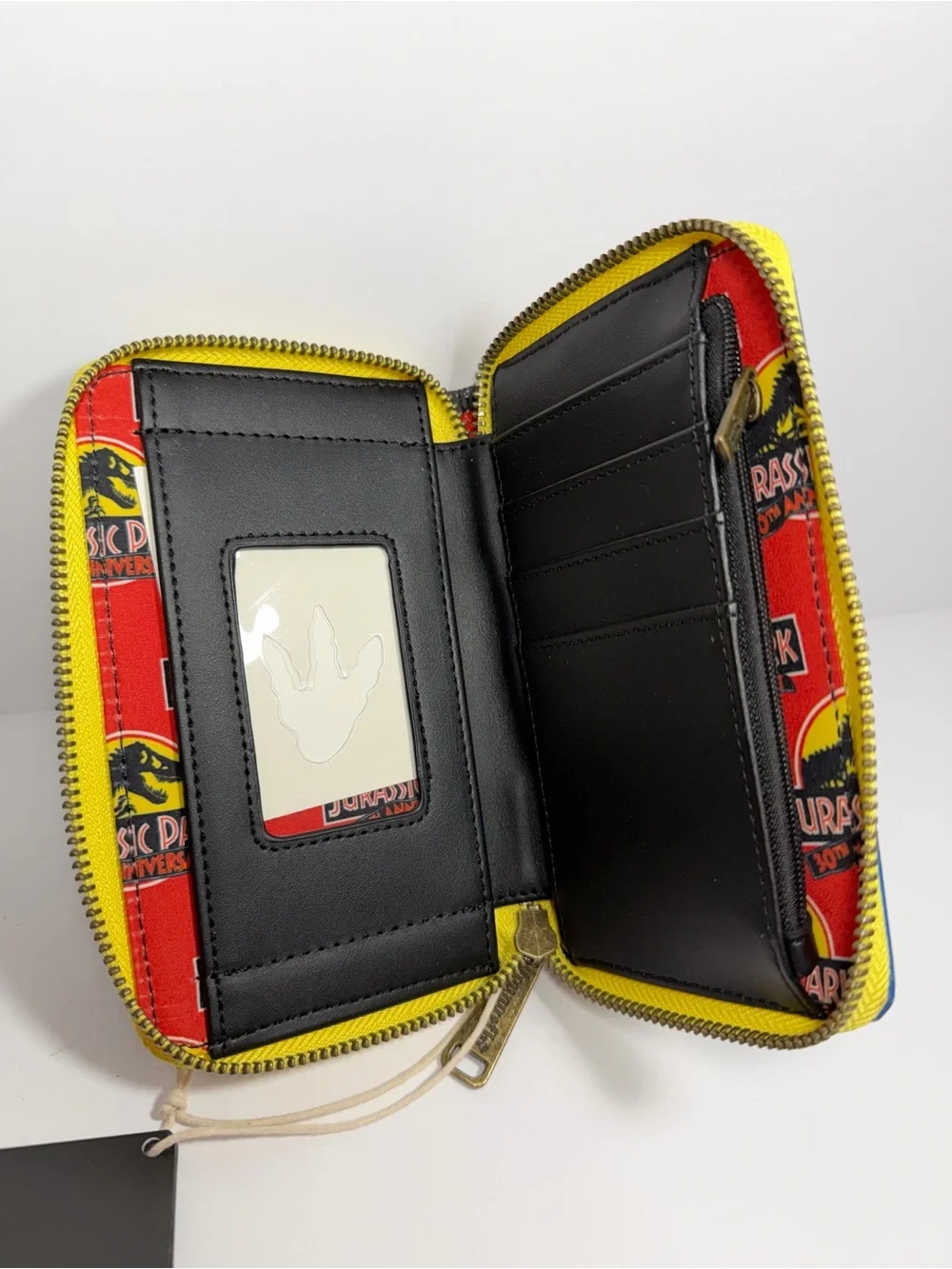 Loungefly Jurassic Park 30th Anniversary Dino Zip Around Wallet NWT Glow in Dark